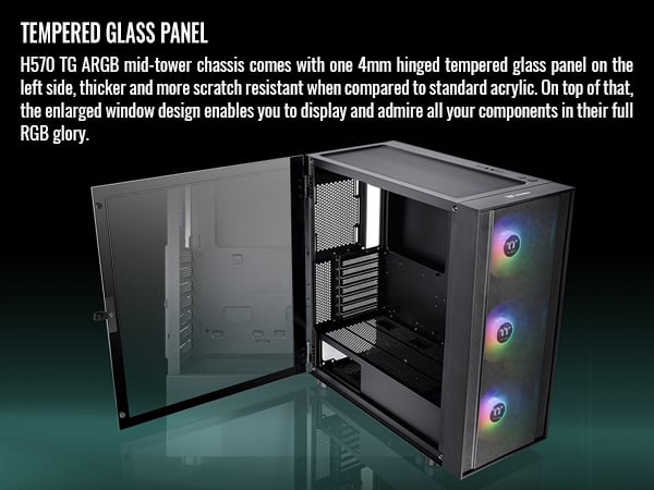 Thermaltake H570 TG Computer Case